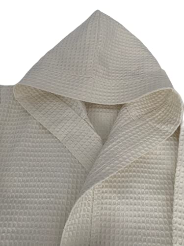 Peignoir de bain pour enfants et filles, 100 % coton, peignoir, peignoir pour jeunes filles (blanc, 8-10) Cover
