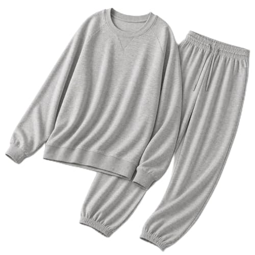 Blush by Us Angels 2 Piece Womens Sweatsuit Jogger Set Lounge Set Super Soft and Cozy Sizes XS-3X Grey