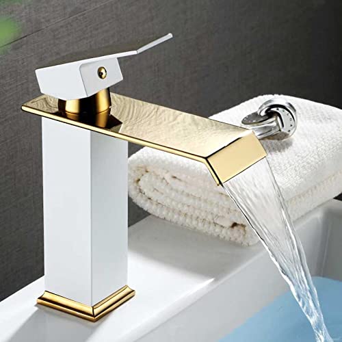 Robinet cascade de salle de bain eau chaude et froide pour vasque moderne