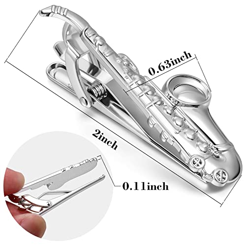 Image of HAWSON 2 inch / 2.2 inch Tie Clip for Men, Novelty Tie Bar Clip for Men and Boys, Interesting Tie Clip for Party
