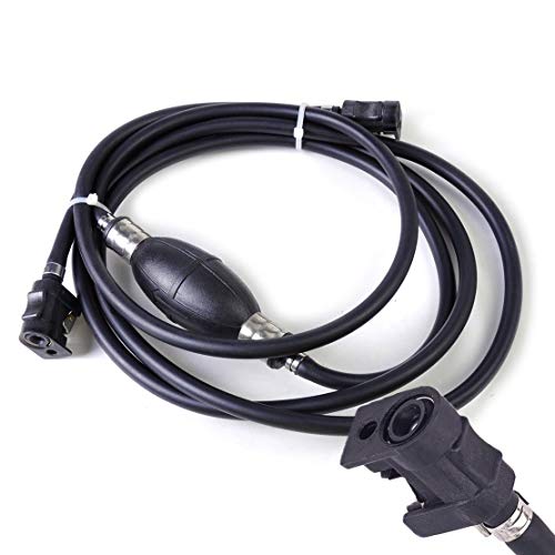 5 16  8mm Fuel Line Hose Outboard Primer Bulb with Connector Adaptor for Motor Vehicle Marine Boat
