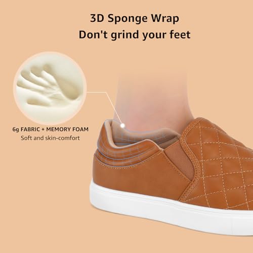 Image of STQ Slip On Shoes Women Fashion Sneakers Casual Loafers | Quilted 2.0 Comfort, Lightweight, Nursing, Driving, Teacher, Memory Foam