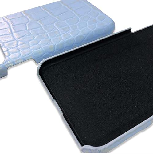 Coque iPhone 13 Pro Max bleu crocodile antichoc pour écran 6,7