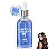 Copper Peptide Serum für Haare, Kupfer-Peptide Hair Growth Serum zur Kopfhaut Nähren, Haarserum für Haarwachstum Fördert die Haardichte, Nicht Fettend, Anti-haarausfall, Alle Haartypen Geeignet, 30ml