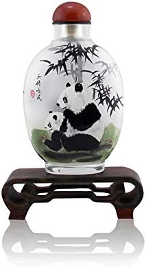 Semli Chinese Handpainted Decoration Creative Inside Painted Miniature Glass Bottle (Panda) image 5