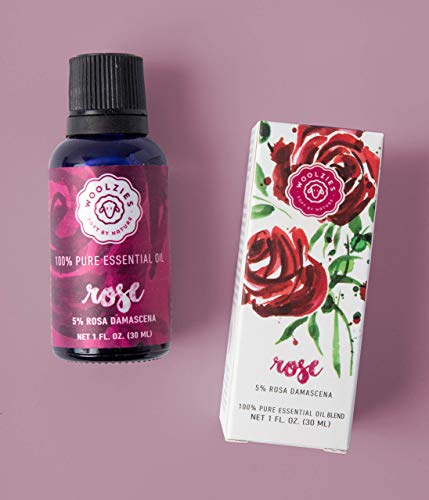 Woolzies Best Natural Rose Essential Oil Blend 1 Oz - Therapeutic & Premium Graded Aromatherapy Oil - Most Popular For Relaxation, & Skin Healing Use - For Diffusion & Topical Use #TOP6