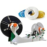 levigationlu 3D Industrial Filament Respooler, Electric Spool Rewinder with Smart Start and Stop, Speed 60-159 RPM, 1kg Capacity, for 3D Printing Enthusiasts, Welders, Textile Artists