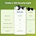 PHILIPS 44W 3500LM ‌LED Security Flood Light‌ ‌Outdoor‌，Switch Controlled Aluminum ‌Security Light‌, 2 Adjustable Heads，5000K Daylight，Wet Location for Patio, Garden, Yard Lights