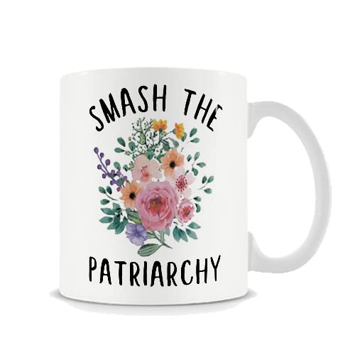 Smash The Patriarchy Mug, She Persisted Mug, Feminist Mug, Female Empowerment Mug, Girl Power Cup, Gift for Her, Nasty Woman Mug, 11oz Ceramic Coffee Novelty Mug/Tea Cup.