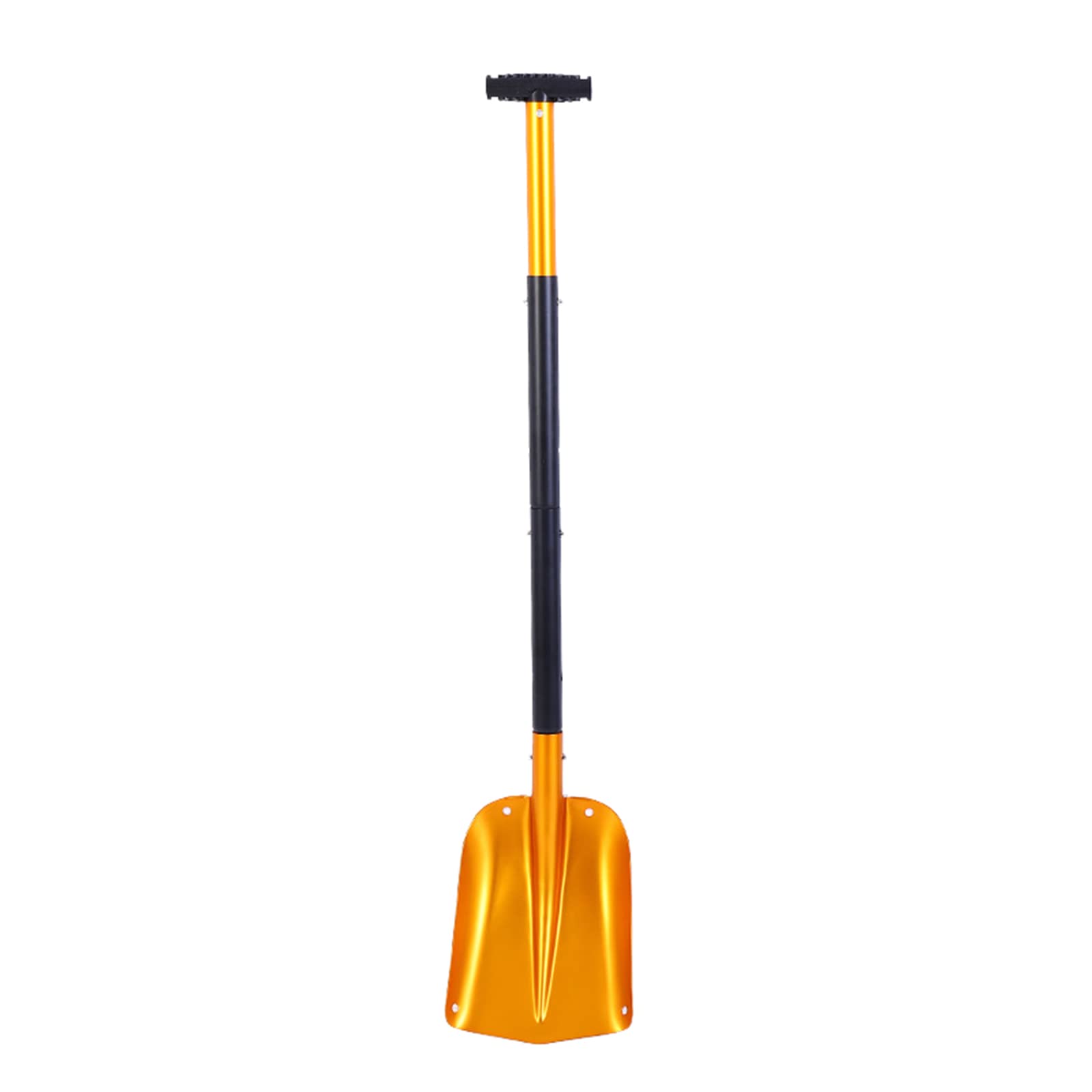 Pala De Nieve Portátil para Coche, Desmontable, Telescópica, para Invierno,Oro