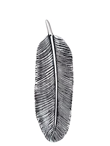 Incensário de Resina - Pena (Prata e Preto)