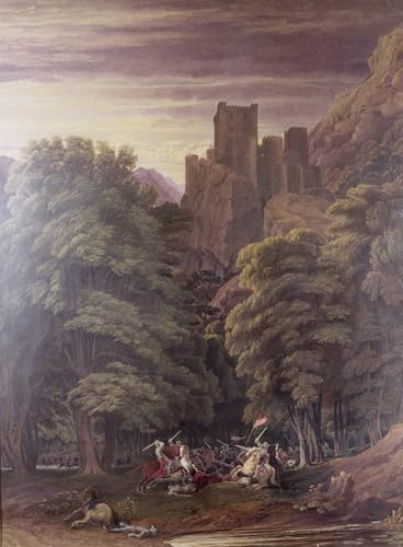 Pintura murales lienzo de la Batalla del rey Esteban por Turner, decoración 60x90cm