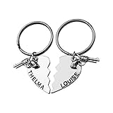 Art Attack Thelma & Louise Best Friends Partners In Crime Keychain