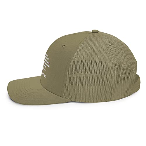 Gorra verde oliva estilo snapback de camionero que soluciona el calor y protege del sol 3
