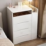 Ce coffre de rangement élégant offre un grand espace de rangement et un compartiment caché pour les tabourets, ainsi qu'un grand espace pour les bouteilles. Parfait pour ranger vos cosmétiques, parfums et bijoux. L'armoire de rangement latérale supplémentaire peut également servir de table de chevet, offrant un endroit pratique pour votre ordinateur portable ou vos livres lorsque le miroir est couvert. Améliorez votre espace avec ce meuble polyvalent