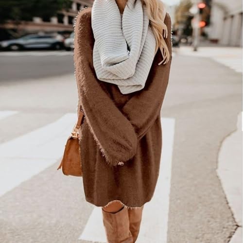 Robe pull col rond idéale pour le bureau ou un café