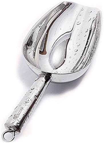 JBscoop Stainless Steel Ice Scoop, Small Metal Food Candy Scoop for Kitchen Bar Party Wedding - 6 Oz