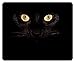 Gaming Mouse Pad Oblong Shaped Black Cat Eyes Mouse Mat Design Natural Eco Rubber Durable Computer Desk Stationery Accessories Mouse Pads For Gift Support Wired Wireless or Bluetooth Mouse