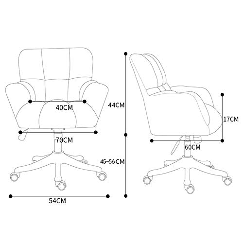 Chaise de coiffeuse pivotante pour le bureau et le salon - 4