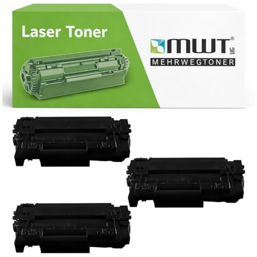 Toner CE255A compatible HP LaserJet P3015 lot de 3 pour éviter les pannes d'impression