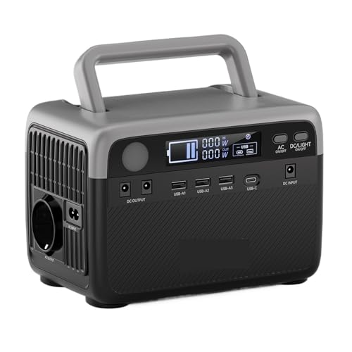 Central Eléctrica Portátil BP030B De 300 W, Batería LiFePO4 230,4 Wh, Sobretensión 600, Tomas CA, Carga Paso, Solar BateríA De DuracióN Ultralarga