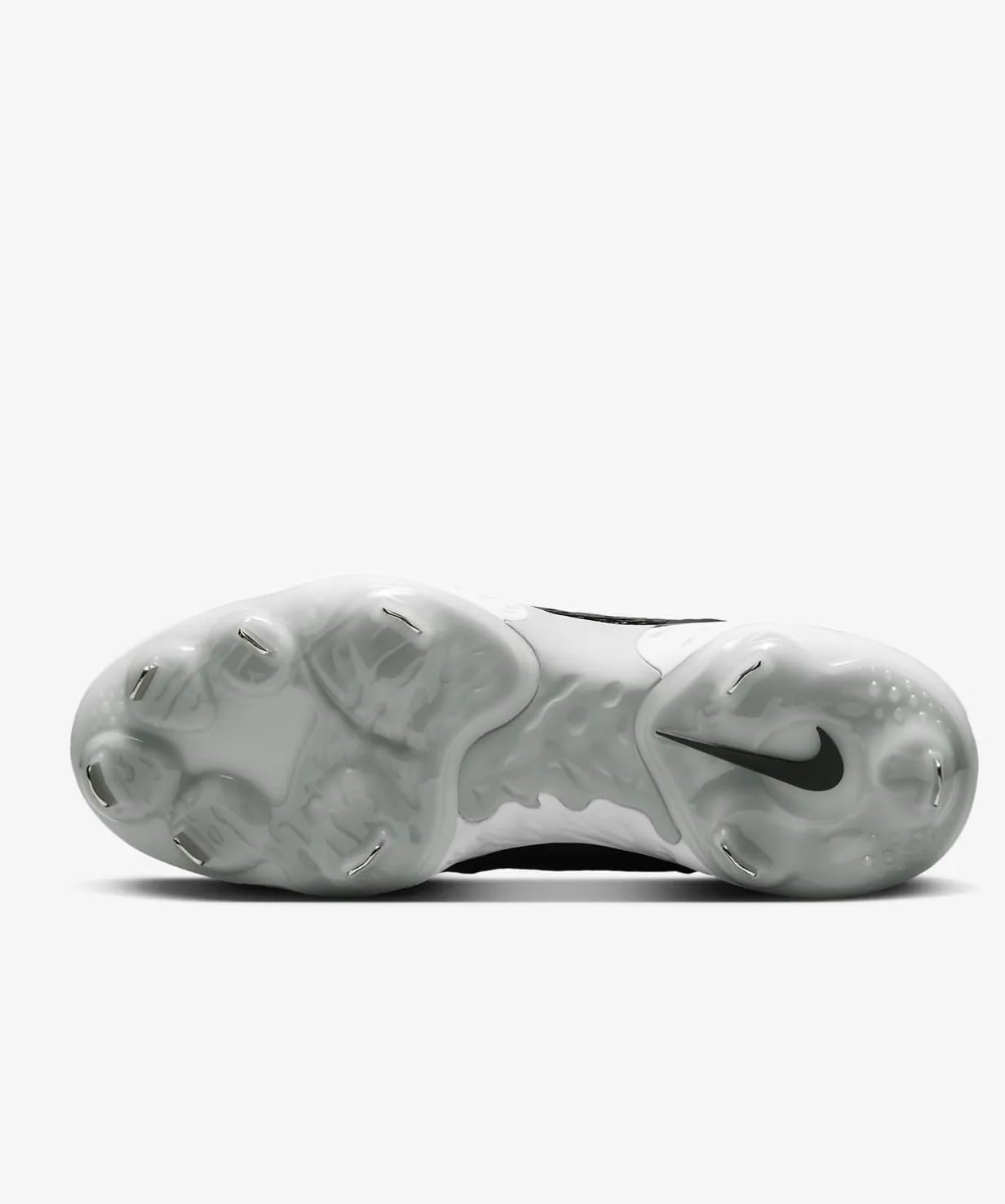 Nike Alpha Huarache Elite 4 Mid Men's Metal Baseball Cleats Black White DJ6520-011 Size 8 - Image 5