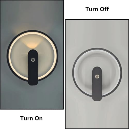 Aplique de pared con interruptor integrado para regular la luz sin levantarse de la cama 7