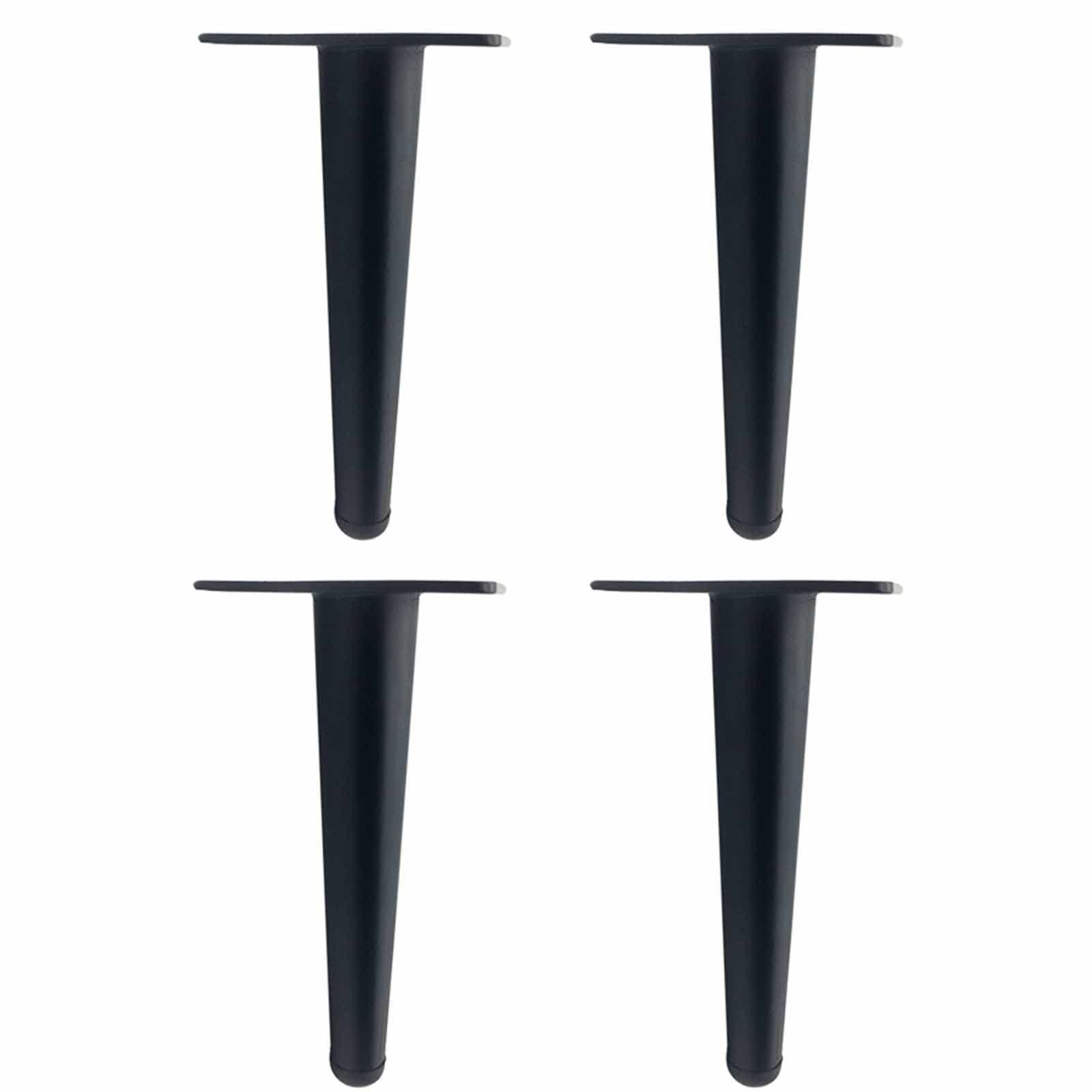 Stopki Blackniture Stopki sofy Stopki szafki, Nogi stolika kawowego Metalowe nóżki stołu Stopki szafki Tv nachylona rura stożkowa//12Cm