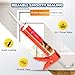DIYSELF Caulk Gun No Drip, Heavy Duty Caulking Tool, 10:1 Thrust Ratio, Hand Caulking Gun for 10 oz Cartridges, Silicone Gun Compatible with Sealant, Acrylic, Latex, Adhesive, Butyl & More (Red)