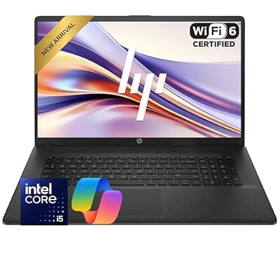 HP 17.3 Inch Business Laptop Computer, 2026 Edition, Intel Core 5 120U, 16GB RAM, 256GB SSD, Large Screen, WI-FI 6, Windows 11 with Office 365 for The Web