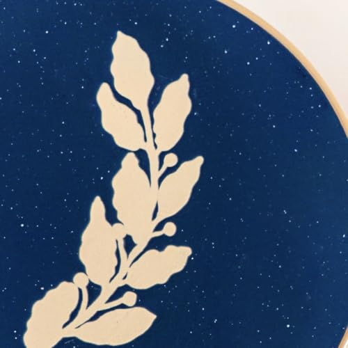 Image of Nestasia Ceramic Round Snack Plate Set of 4 (15cm Each) - Leaf Embossed Small Plates for Serving Snacks & Desserts | Microwave & Dishwasher Safe (Green, Sage Green, Blue & White)