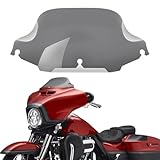 Xitqiooo 8 inch Smoke Windshield Windscreen for 1994-2013 Harley Davidson Touring Street Glide