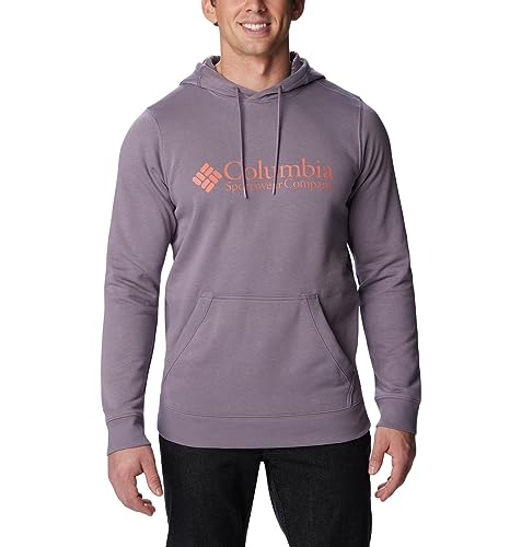 Image of Columbia Men's CSC Basic Logo II Hoodie, Granite Purple/CSC Retro Logo, X-Small