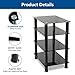 RFIVER Mueble HiFi Mesa TV Cristal con 4 Estantes para Equipos de...