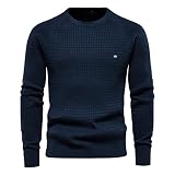 Vasreyy Strickpullover Herren Langarm Winter Einfarbig Rollkragenpullover Rollkragen Pullover Turtleneck Strickpullover Feinstrick Sweater Freizeit Pulli Slim Fit Sweatshirt Männer Oberteile