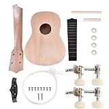 21 pulgadas Ukelele 4 cuerdas Ukelele DIY Kit Basswood Ukelele DIY Accesorio Stringedinstruments Ukelele Stringedinstruments Ukelele Tocar Instrumentos Musicales Ukulriqin