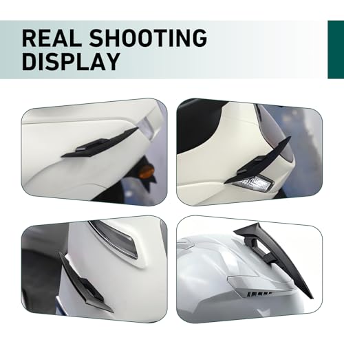 Bawkars 2 PCS c, 7.24\"x1.59\" Carbon Fiber Claw-Shaped Aerodynamic Winglets, Car Decorative Fairing Wing Accessories, Universal for Motorbikes & Electric Vehicles - Thumbnail 7
