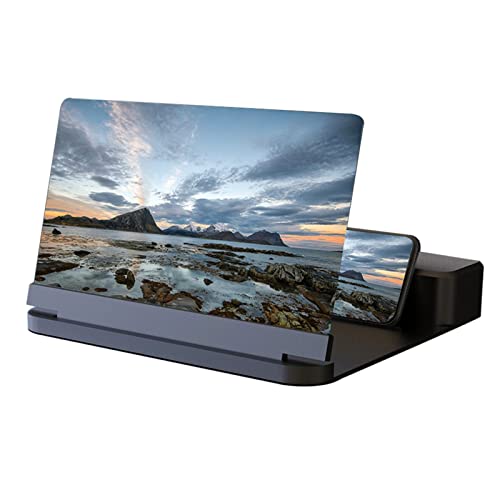 Projecteur 5K et amplificateur d'écran mobile noir pliable