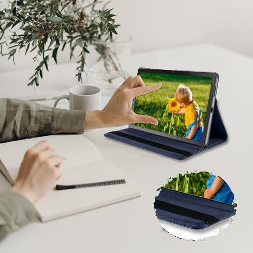 SWEIMEN Hülle Kompatibel mit Samsung Galaxy Tab S10 FE+/FE Plus 13.1" Tablette, PU Lederhülle 360° Drehbar Multi-Winkel Schutz Ständer Schutzhülle