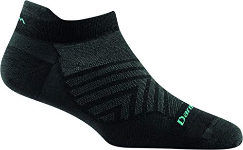Darn Tough Vermont Women's Run No Show Tab Ultra-Lightweight Sock (Style 1043) - Black, Medium