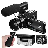 DIYEAH Hd Digital Videokamera mit Touchscreen Leichte Kompakte Kamera für Vlogging und Vielseitige...