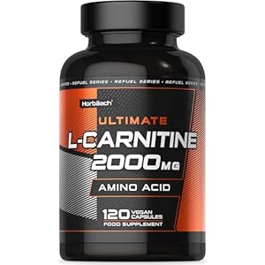 L Carnitine 2000mg | 120 Vegan Capsules | High Strength L-Carnitine Tartrate | Amino Acid Supplement for Pre and Post Workout | by Horbaach