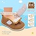 FEETCITY Baby Shoes Girls Boys Barefoot Walking Shoes Flexible Infant Sneaker Newborn Crib Shoe Brown