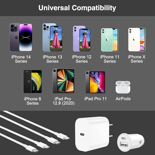 Qoqho ZYH-J03 Iphone Usbc Car Charger 27W 2 Port Car Fast Charging Block & 20W Type C Rapid Power Adapter thumb #6