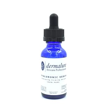 Hyaluronic Acid Serum 100% Pure High Molecular Weight 1.83 Million 1.5% HA Concentrate, High Viscosity Calming & Firming Moisturizer For All Skin Types Paraben and Fragrance-Free 1oz. 30ml