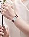 Imagen de CIVO Reloj Mujer Marrón Cuero Elegante Rectangular Reloj de Pulsera Mujer Analógicos Cuarzo Impermeable Reloj Señora Retro Moda Reloj de Vestir