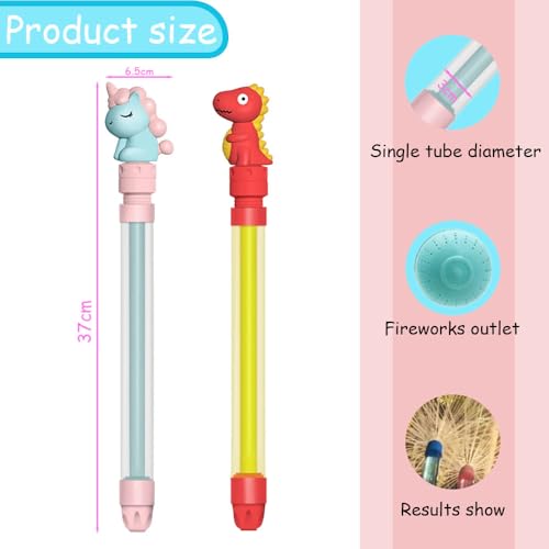 6 Stück Feuerwerk Wasserpistole Spielzeug,Wasser Feuerwerk Kinder,WassersprüHspielzeug,Romantisches Feuerwerk Water Squirter,Hochdruck Water Squirter im Feuerwerksstil zum Pool, Party,Strand
