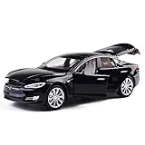 gidoyi Toy Car Model S Alloy Model Cars Pull Back Vehicles 1/32 Scale Car Toys for Toddlers Kids (Black)