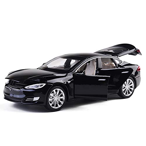 gidoyi Toy Car Model S Alloy Model Cars Pull Back Vehicles 1/32 Scale Car Toys for Toddlers Kids (Black)