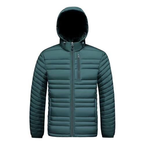 Manteau d'hiver grande taille homme M à 6XL doudoune légère zip